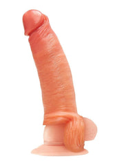 Blueline Super Real Penis Silicone Extension Sleeve with Ball Constriction Loop - Vanilla - 6.5in