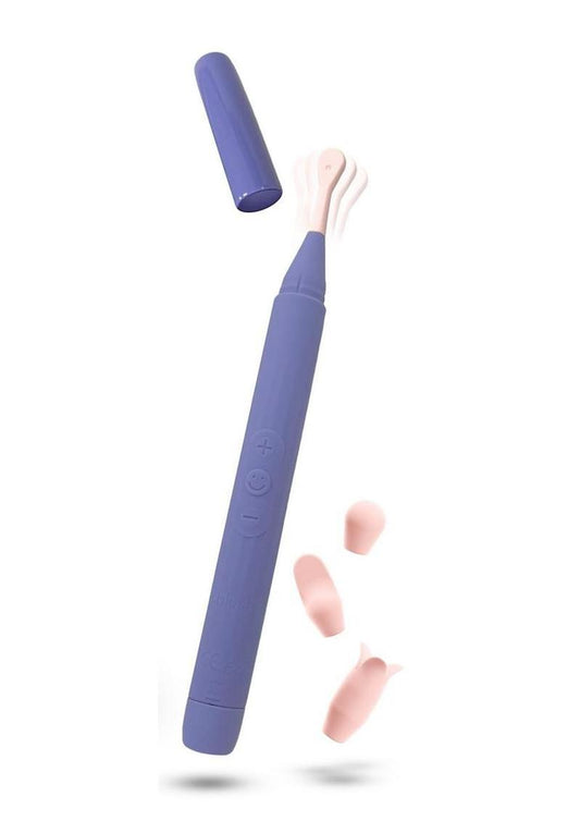 Blush Collection Juno Rechargeable Oscillating Wand Vibrator - Purple