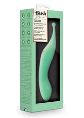 Blush Collection Stella Rechargeable Silicone Dual End Vibrator - Green