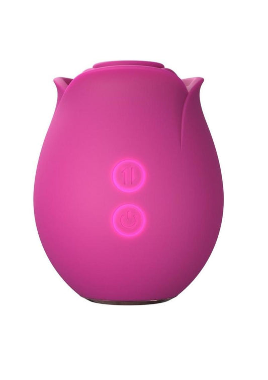 Blush Collection The Original Blush Rose Rechargeable Silicone Air Pulse Clitoral Vibrator - Fuchsia/Pink