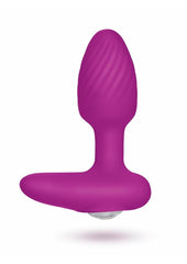 Bodywand Socialite Swag Rechargeable Silicone P-Spot Vibrator - Gold/Purple