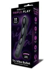 flexible three point bullet vibrator
