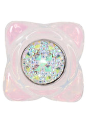 Crystal base butt plug close up detail