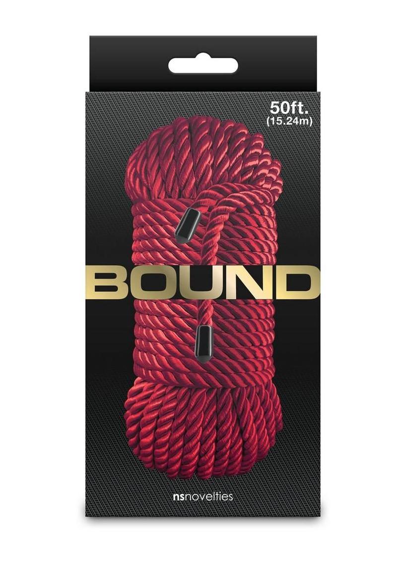 Bound BDSM rope color options display