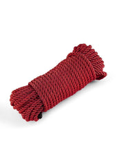 Red BDSM rope tie restraint