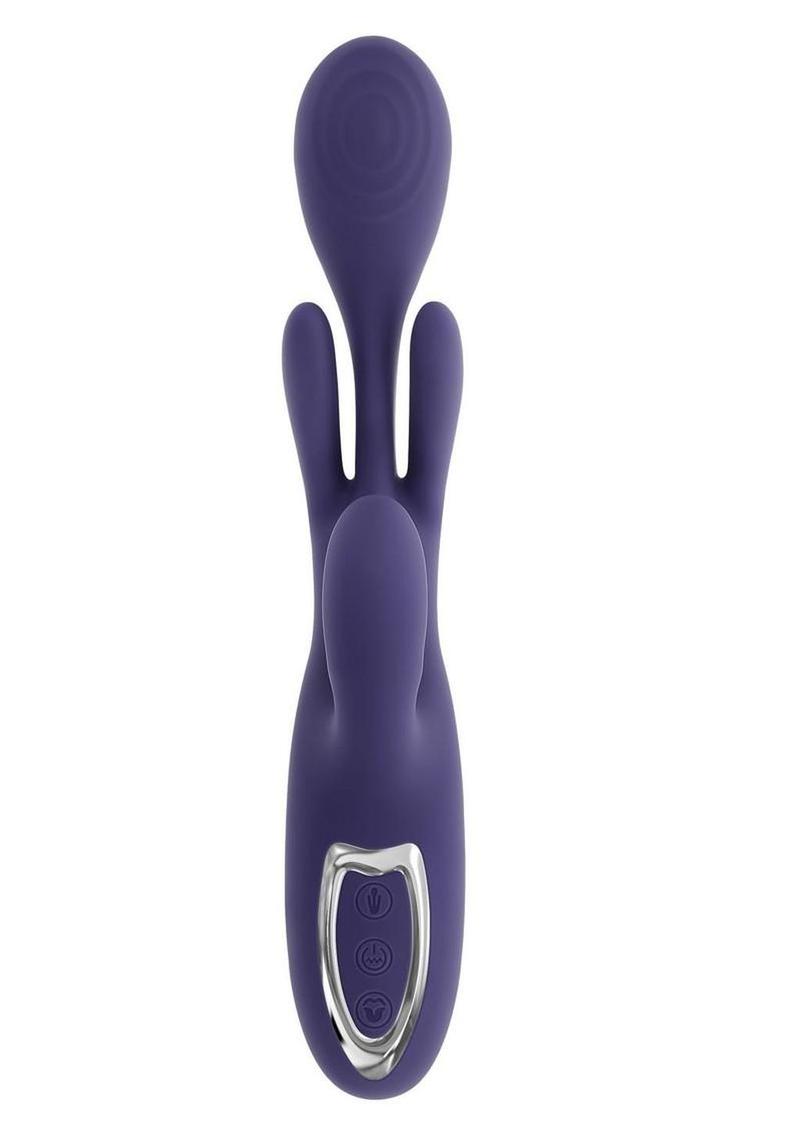 dual stimulation silicone vibrator clitoral and internal stimulation toy