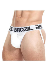 Brozil Ultra Bulge Enhancing Jockstrap - White - Medium/Small