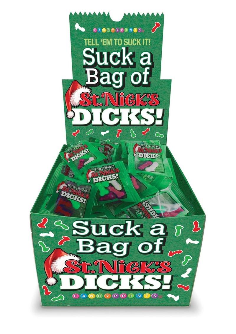 Candyprints Suck A Bag Of St. Nick's Dicks Counter - 100 Bags/Display/Per Display