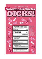 Candyprints Valentine's Suck Dicks Counter - 100 Bags/Display/Per Display