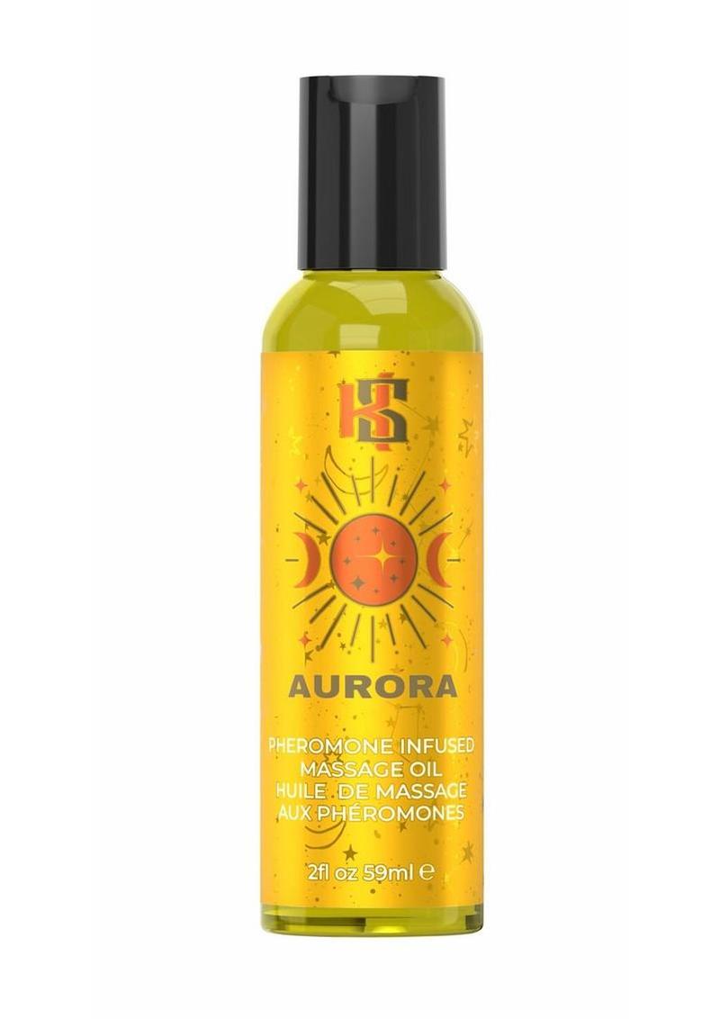 aurora pheromone massage oil bottle
