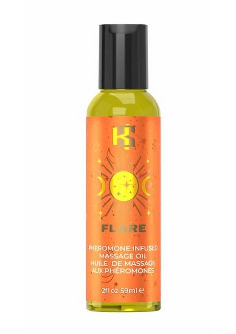 flare pheromone massage oil bottle