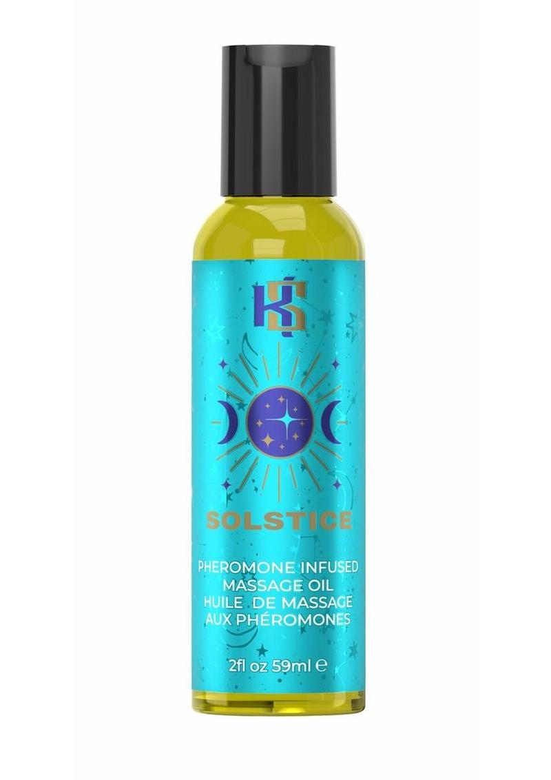 solstice pheromone massage oil bottle