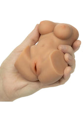 textured male masturbator caramel