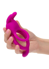 Closer Intimate Rechargeable Ring Touch Silicone Dual Vibe Cock Ring with Clitoral Stimulator