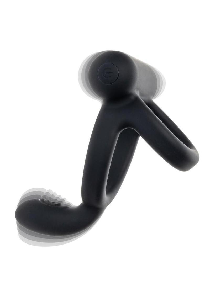 male sex toy dual cock ring vibrator
