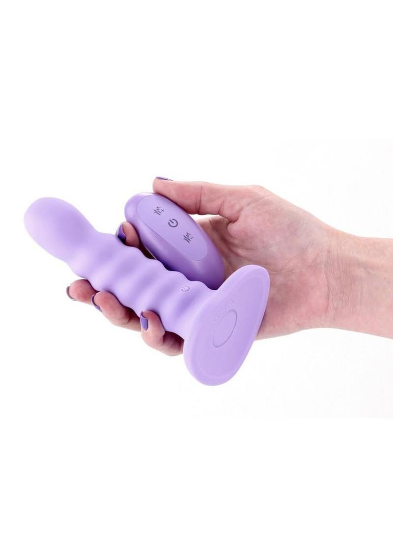 remote control vibrating dildo with textured shaft