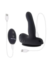waterproof rechargeable strap on vibrator with remote and dual motors for g spot and partner play