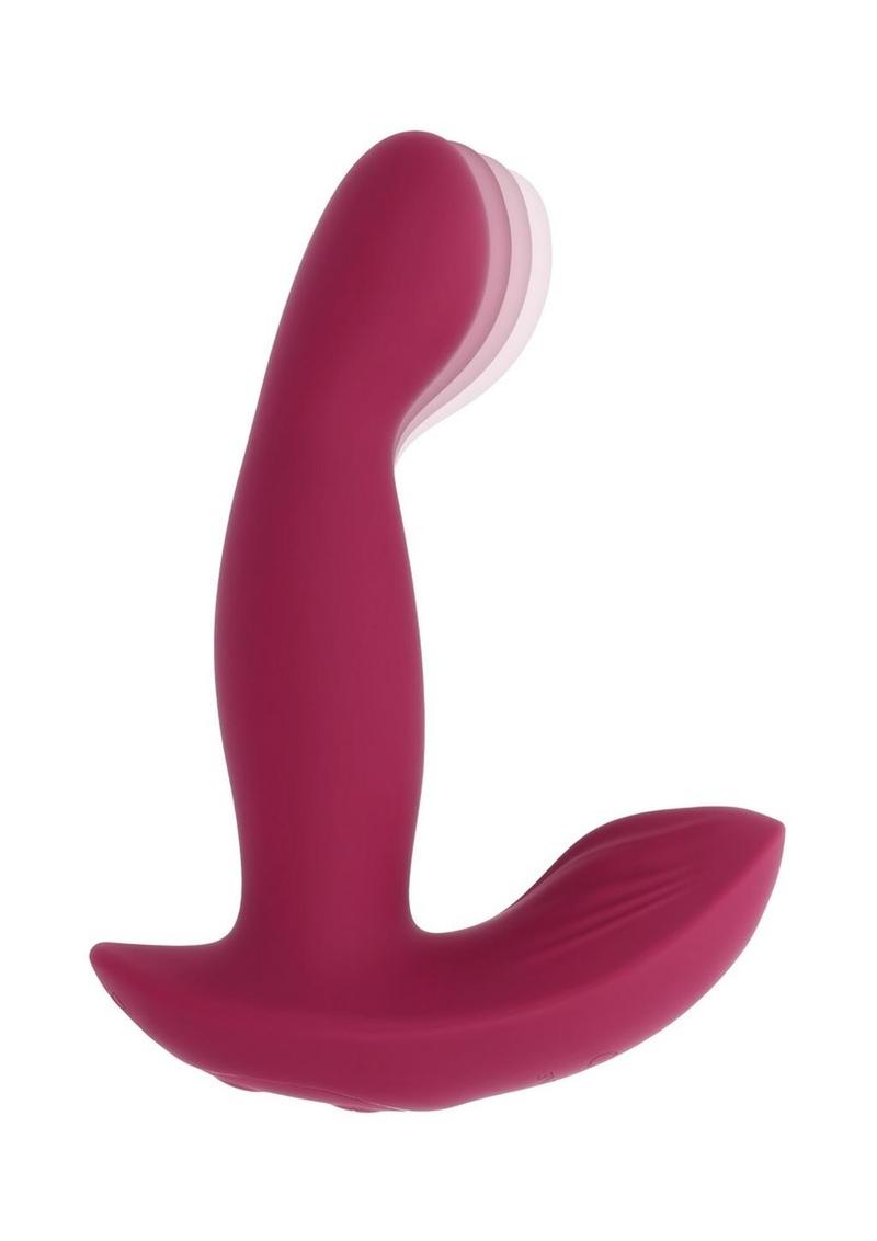 Come On Over Rechargeable Silicone Dual Vibrator with Remote Control - Red