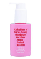 berry champagne scent closeup shot