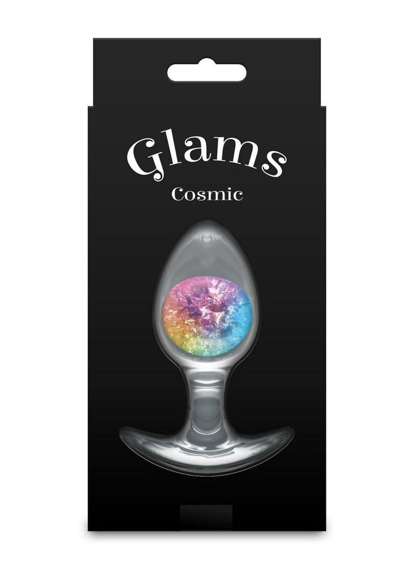 Fantasy anal toy crafted in silicone with colorful glass marble accent for dazzling play 