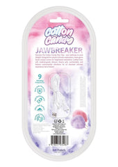 Cotton Candy Jawbreaker Rechargeable Silicone Vibrator with Clitoral Stimulator