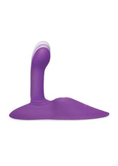 Curved silicone vibrator for g-spot pleasure
