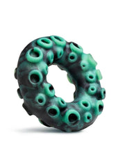 cock ring stretched to show elasticity