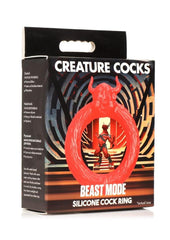 Creature Cocks Beast Mode Silicone Cock Ring - Red