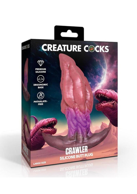 Ribbed anal plug with grooved texture for deep anal play and erotic stretching pleasure