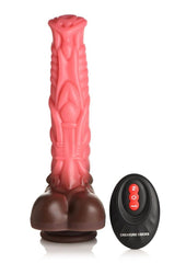 Creature Cocks Deluxe Centaur Thrusting and Vibrating Rechargeable Silicone Dildo - Brown/Pink