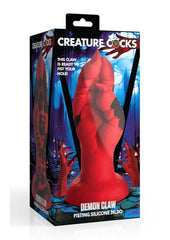 Creature Cocks Demon Claw Fisting Silicone Dildo - Black/Red