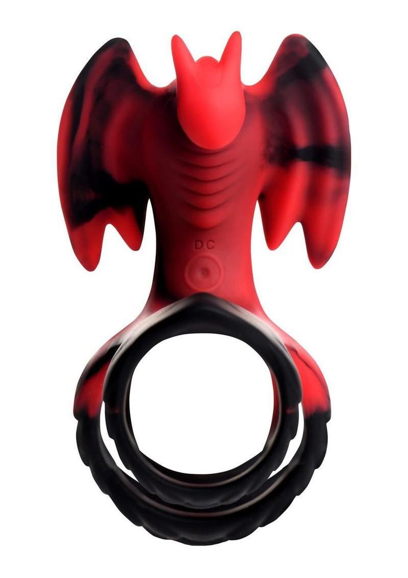 fantasy silicone cock ring vibrating dragon couples toy