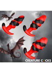 weird sex toy anal training set with dragon texture