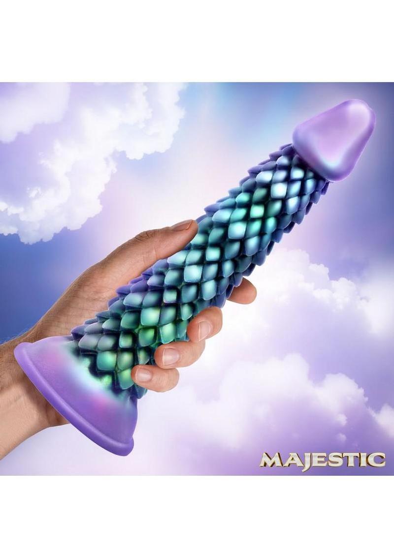 weird sex toy dragon dildo with full scale texture