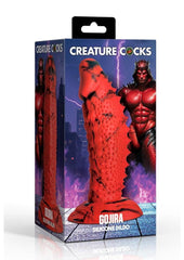 creature cocks gojira silicone dildo with spikes bumps and ridges