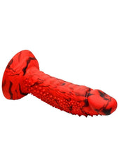 monster inspired silicone dildo with suction base and bold texture