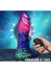 alien creature pleasure device with adjustable girth control