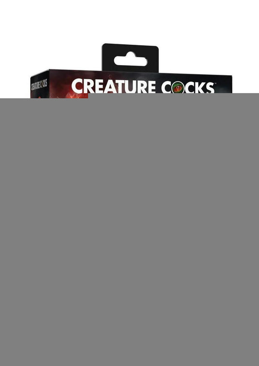 Creature Cocks Hell Hound Silicone Penis Enhancer - Black/Red