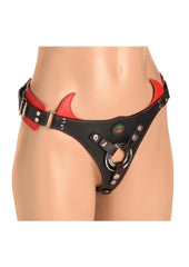 Creature Cocks Horny Devil Strap-On Harness - Black/Red