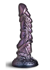 deep purple textured dildo shaft