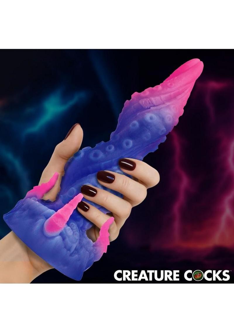 unusual sex toy with sculpted fantasy shaft