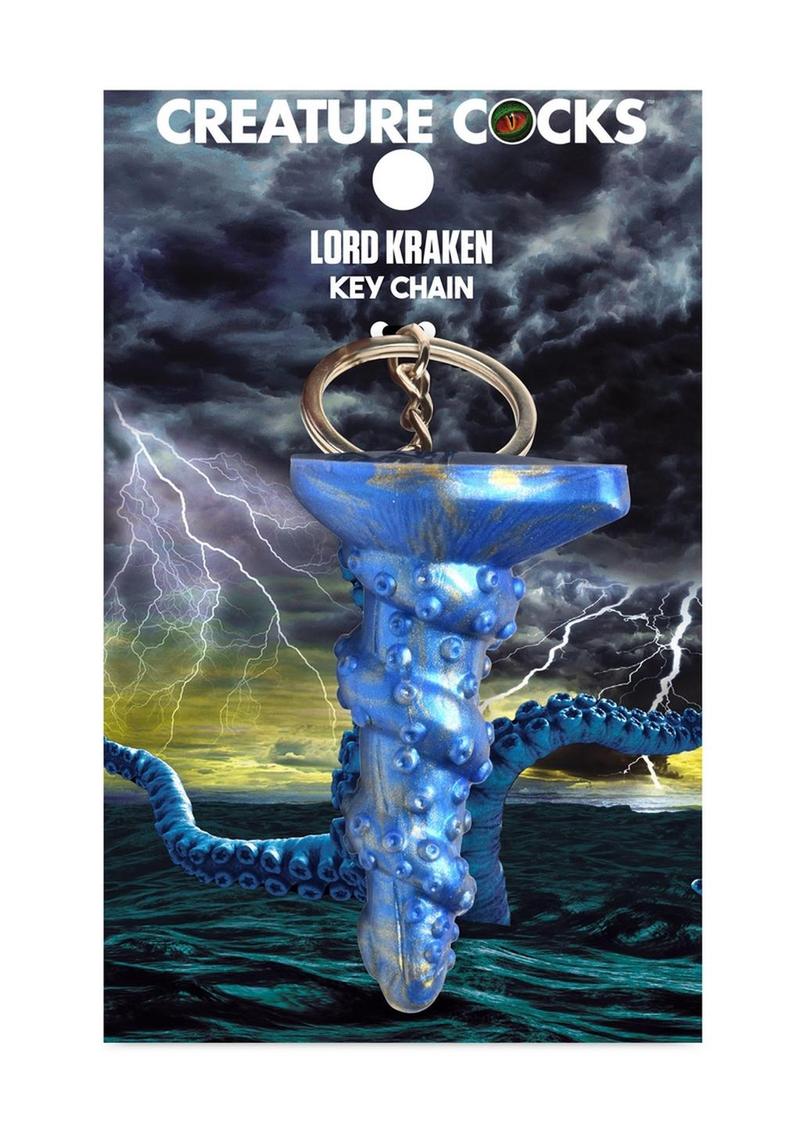 Creature Cocks Lord Kraken Keychain - Blue/Metal