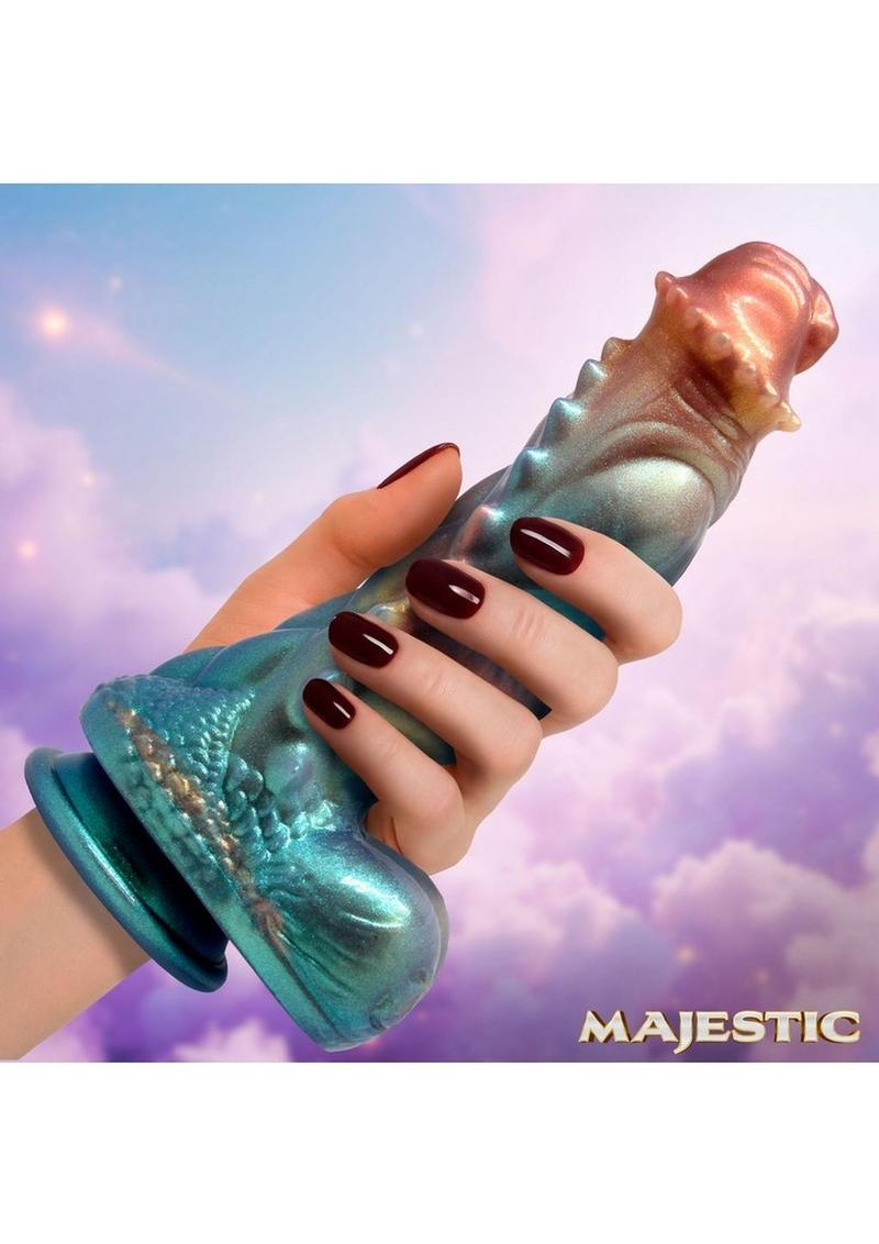 weird sex toy dragon dildo with layered diamond scales