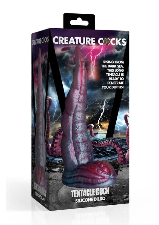 Creature Cocks Tentacle Cock Silicone Dildo - Multicolor