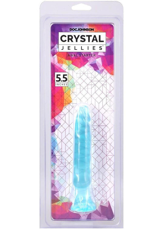 Crystal Jellies Anal Starter Dildo - Teal - 55in