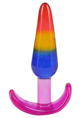 colorful anal training kit with tapered tips and curved base for safe comfortable insertion