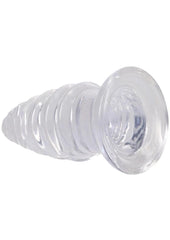 Textured anal toy flared base detail