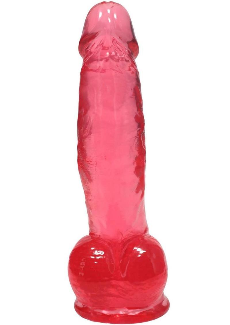 Clear crystal jelly dildo product shot best female sex toy