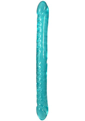 Crystal Jellies Double Dildo - Teal - 18in