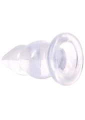 Crystal jelly anal plug full length view
